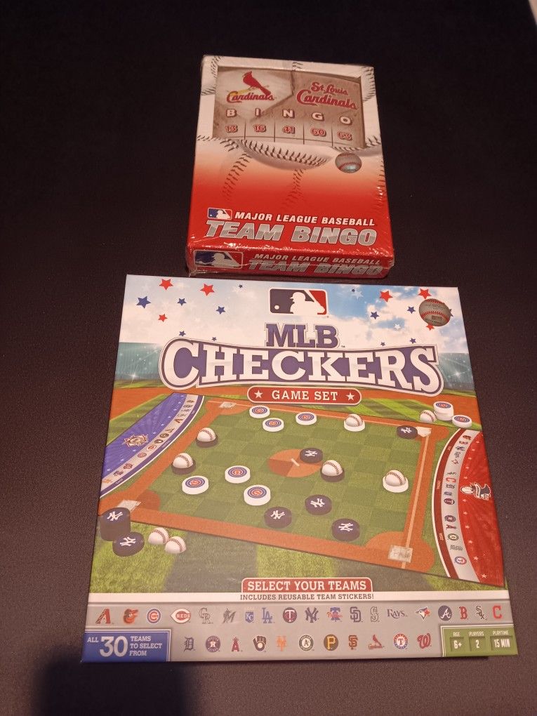 New MLB Checkers & Bingo