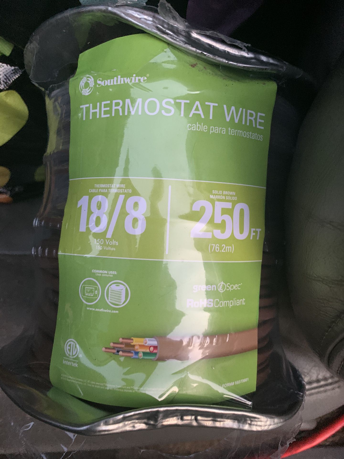 2 Southwire Thermostat 18/8 Wire 250 Ft