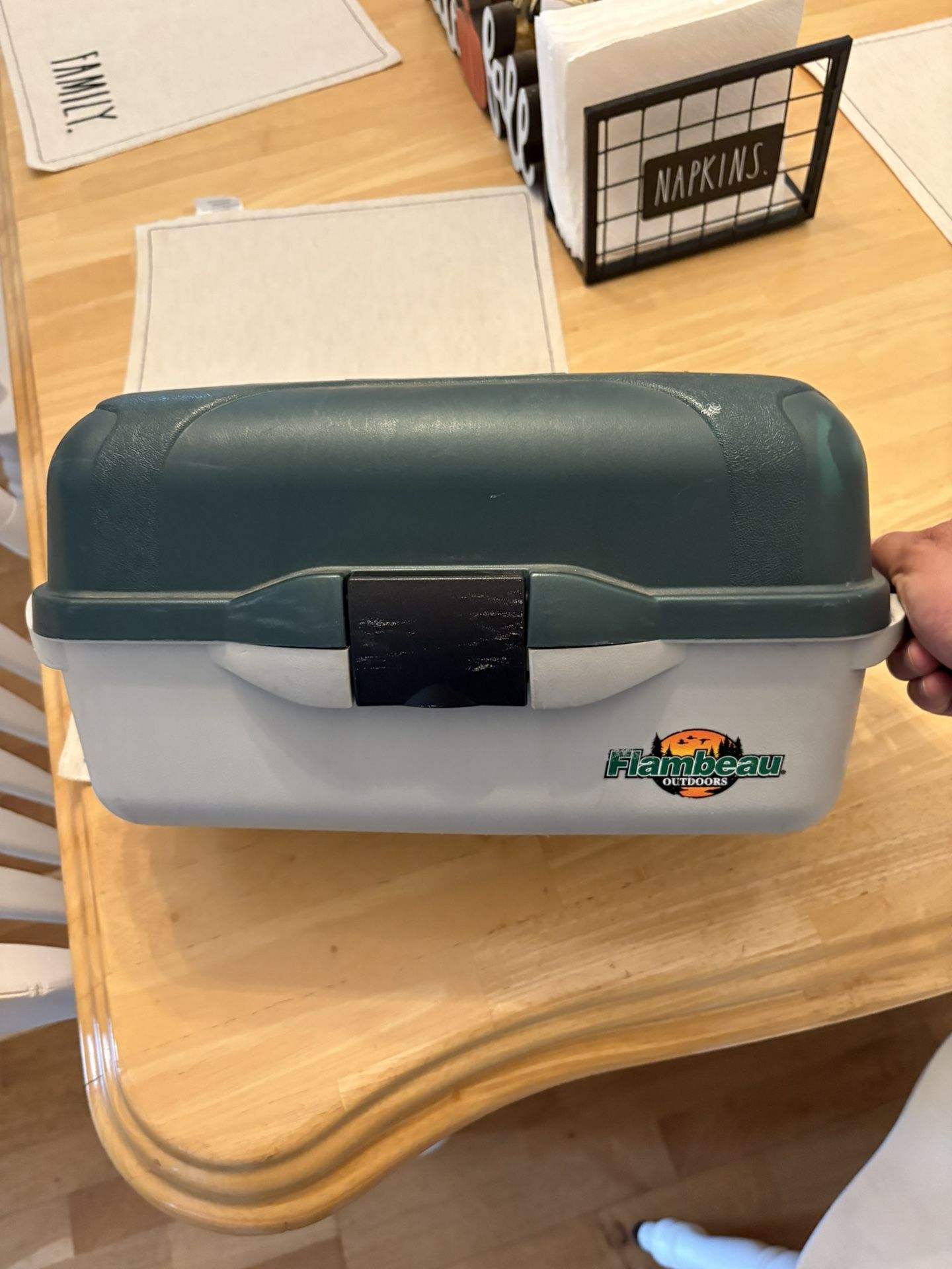 Fishing Tackle Box Clean And In great Condition Only $20!!!!!!