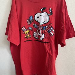 Snoopy Cartoon Graphic T-Shirt Vintage Peanuts size 2XL
