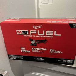 M18 Milwaukee FUEL 5” Grinder Brand New 