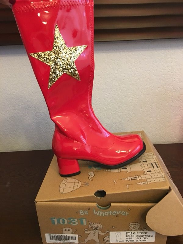 Red Kids Wonder Woman Boots