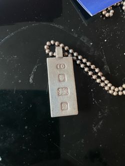 .925 STERLING  SILVER INGOT PENDANT