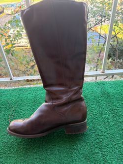 Brown Leather Knee-High Riding Boot size 9,5