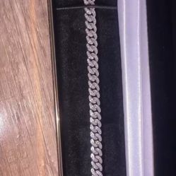 Silver Diamond Bracelet 