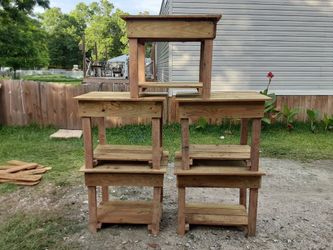 Cedar end tables