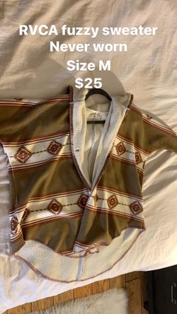 RVCA fuzzy sweater
