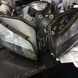 HONDA 03-04 CBR 600RR CBR600RR FRONT HEADLIGHT LAMP LIGHTS OEM 33100-MEE-671