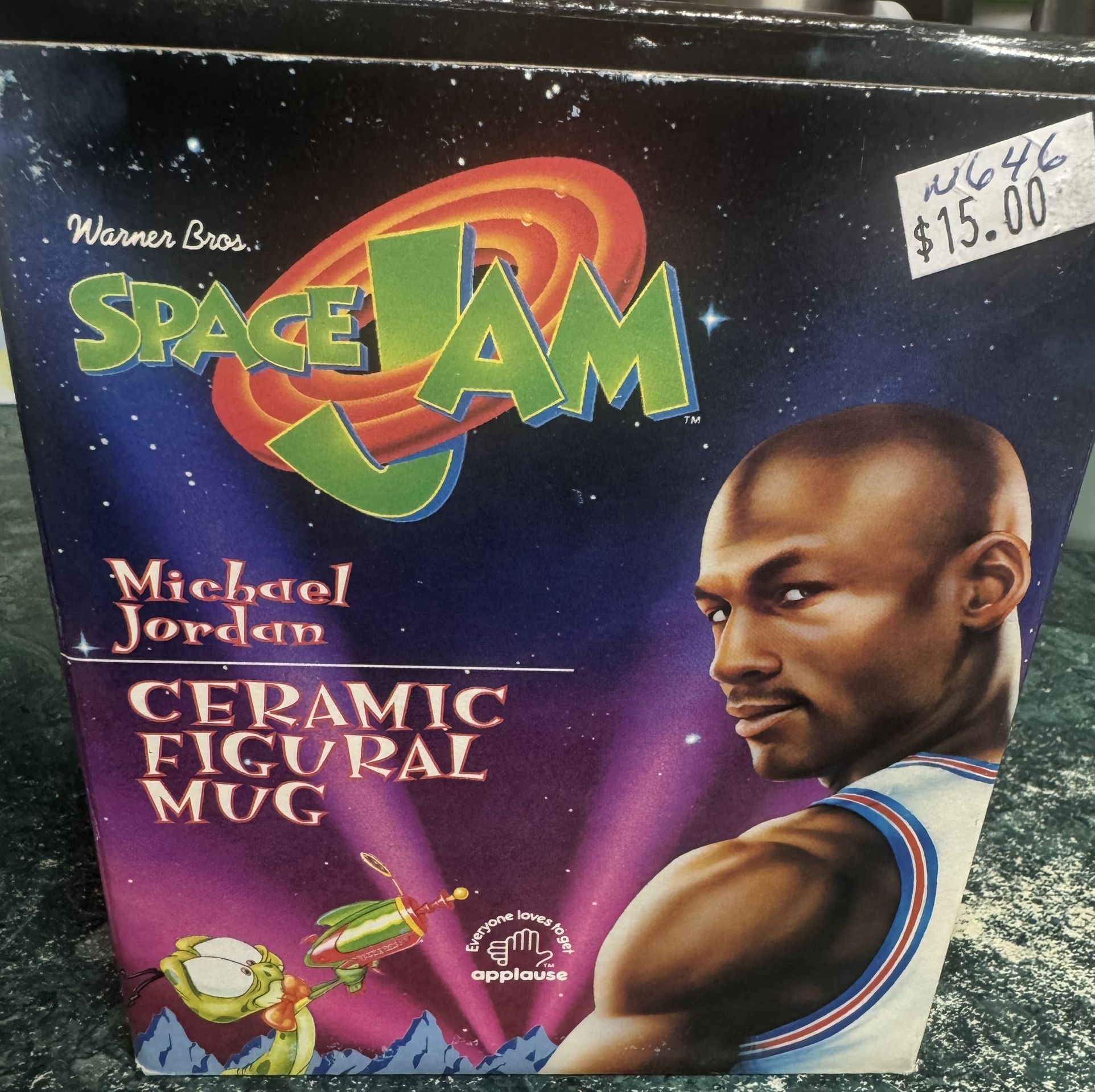 Space Jam Michael Jordan ceramic digital mug by applause (1996)