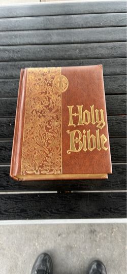 Holy Bible Hardcover with Gold Embossed Cover