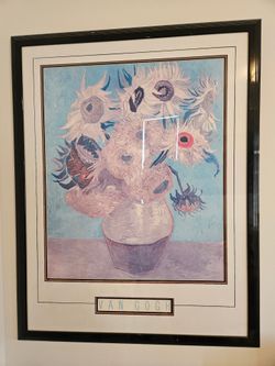 Van Gogh Sunflowers Framed Art Print 36 x 46 in