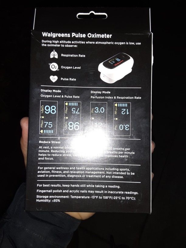 Pulse Oximeter With Respiratory Rate