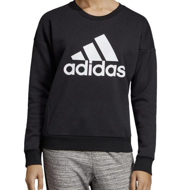 Adidas Blouse Top Shirt Sweater Sweatshirt Crew Neck Long Sleeve Tee Gym Top Casual Blouse 