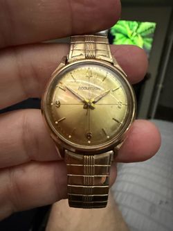 Vintage 1962 Bulova Accutron 214 – 10K Gold Filled Bezel, Crosshair Dial