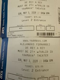 Alejandro Fernandez tickets