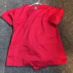 *CLOSET SALE* Red Scrubs Size M 