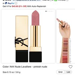 Ysl N44 Nude Lavalliere Lipstick 