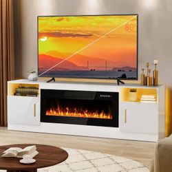 TV Stand With Fireplace 