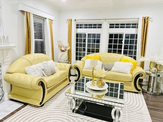 Living Room Set ( Sofa, Love Seat, And Chair) Pillows And Tables Not Include