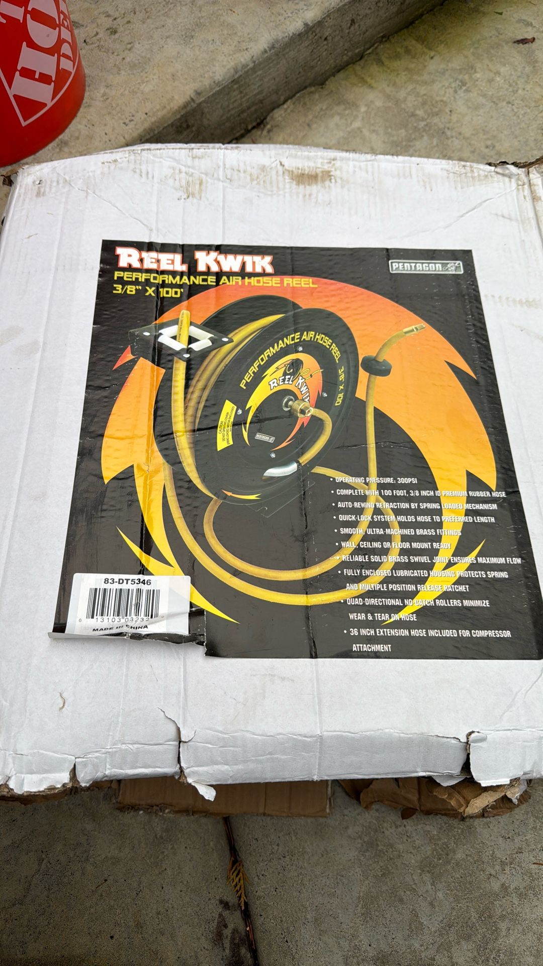 Reel KW1K Performance air Hose reel 3/8x100’