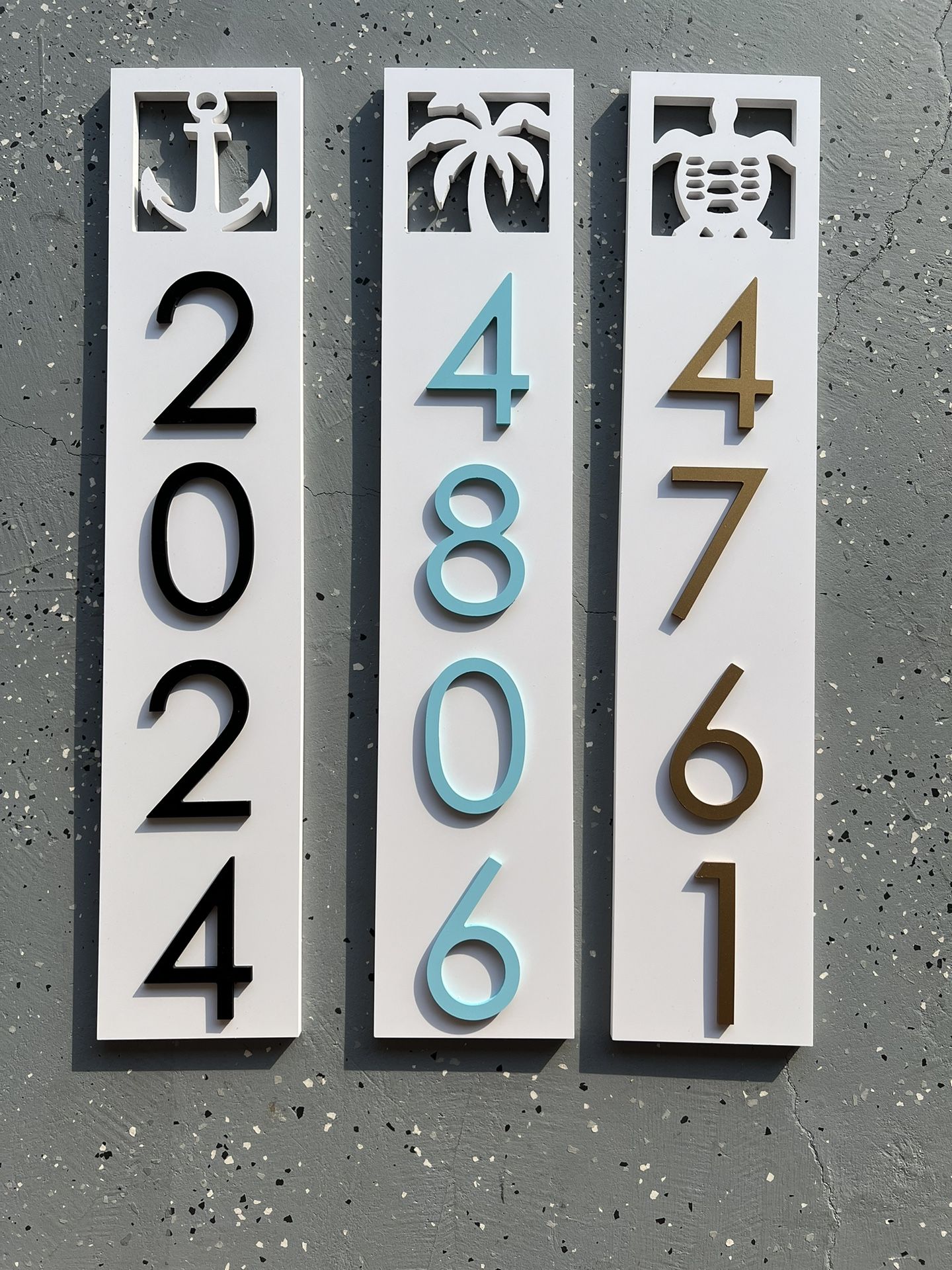 Mother’s Day Gift! Coastal Address Numbers. 