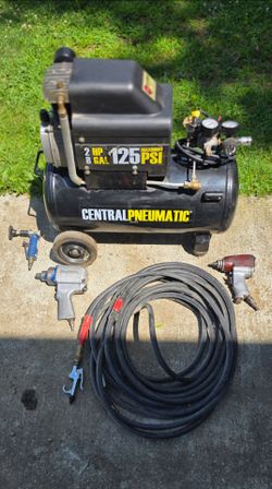 Air Compressor with hose and tools