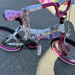 Barbie Bike With Knee Pads And Gloves