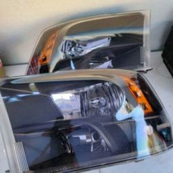 09-18 Dodge Ram Headlights Luces Micas Calaveras Faros Faroles Focos Headlamps 