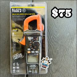 Klein Tools 600 Amp AC True RMS Auto-Ranging Digital Clamp Meter with Temp and Carrying Case