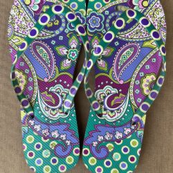 Vera Bradley Flip Flop-Sandals Size 9-10