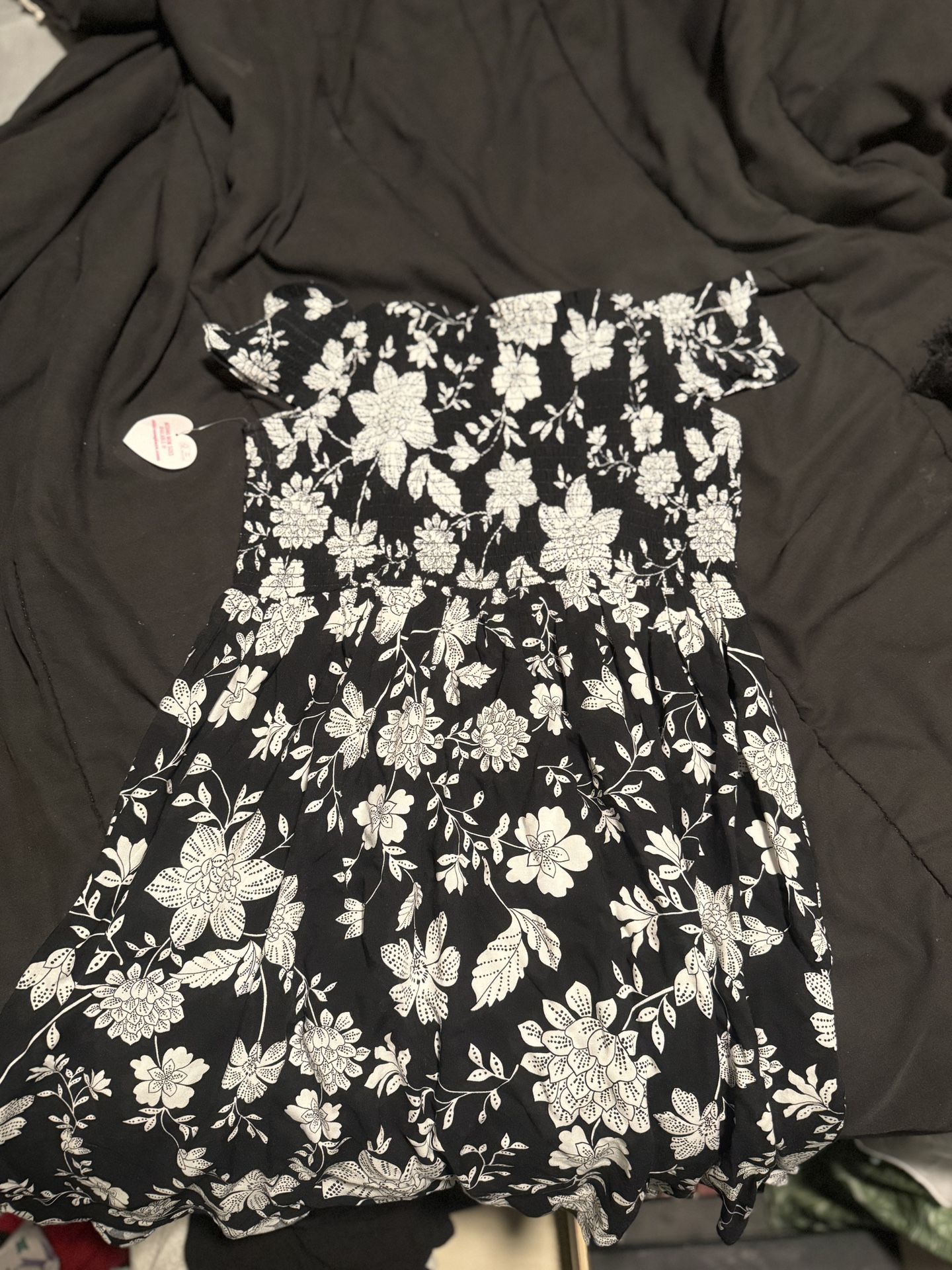 Black Flower Dress