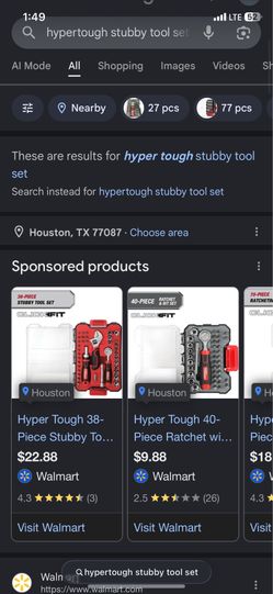 Hyper Tough 38 piece stubby set