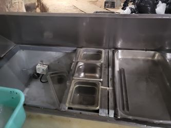 Salad bar freezer.