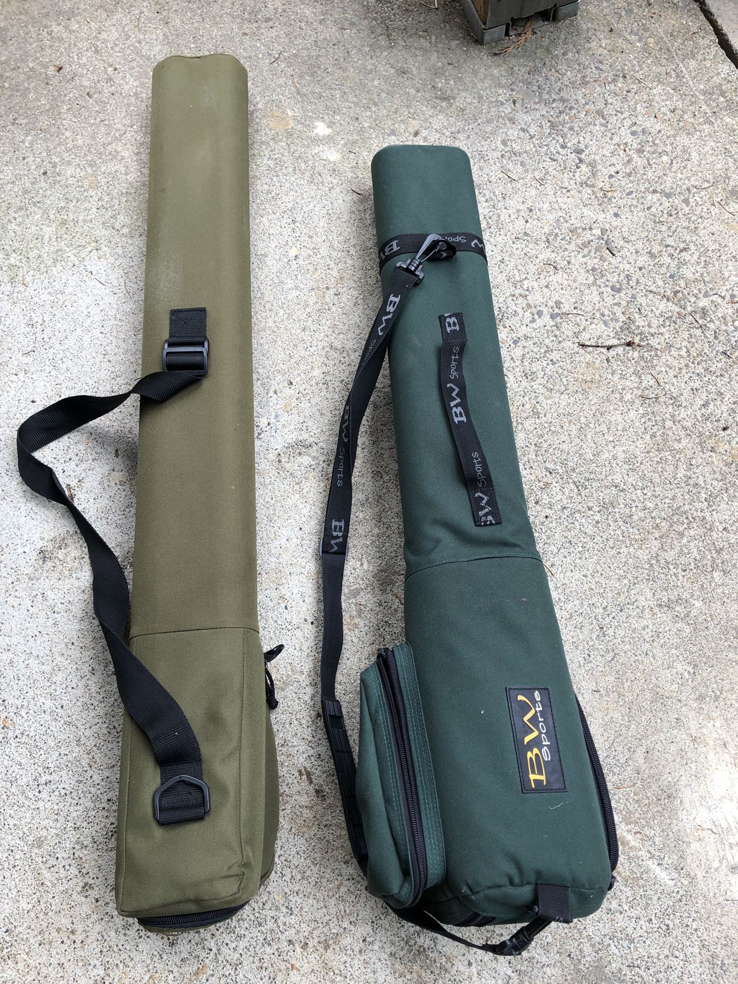 Fly fishing rod travel cases (White River & BW Sports)