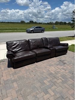 Real leather couch