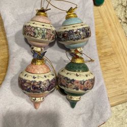 Vintage Floral Ornaments