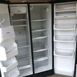 Whirlpool Gold Black Side-By-Side Doors 70Inches High 36 Inches Wide And 36 Inches Deep