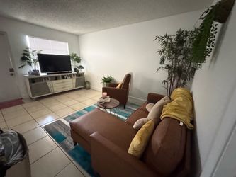 Tv stand and sofa