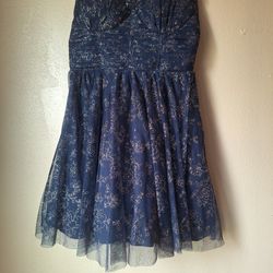 Short Elegant Navy Blue Dress For Prom