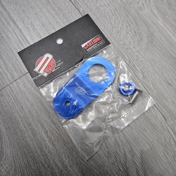 BRAND NEW PASSWORD JDM EK DC S2K BLUE CNC BILLET ALUMINUM RADIATOR STAY MOUNT BRACKET+WASHER KIT