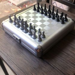 Magnetic Travel Size Chess/Backgammon Board 
