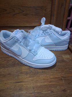 Nike Dunk Low White Light Blue Sneakers