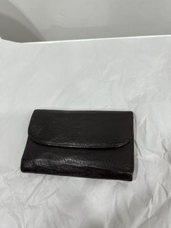 Prada Leather Button Snap Wallet