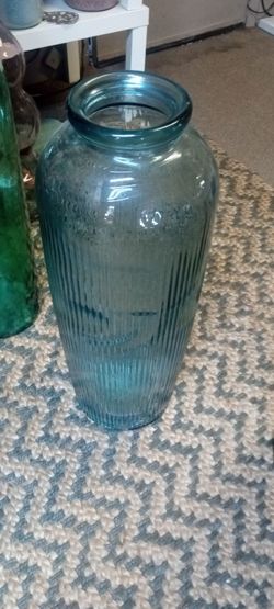 New recycled glass floor vase high quality thick and elegant