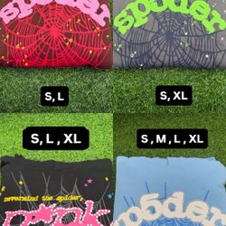 New Sp5der Hoodies Sizes S, M, L, XL