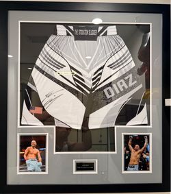 Nate Diaz Signed Shorts Auto