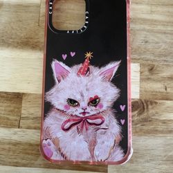 The Casetify iPhone 12 Pro Max MagSafe with a cute cat design in pink is an impact case made by the brand PROMAX specifically for Apple iPhone 12 Pro 
