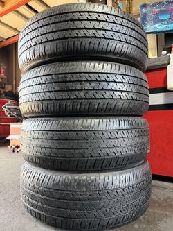 4 BRIDGESTONE TIRES 235/55/20 FREE MOUNT AND BALANCE