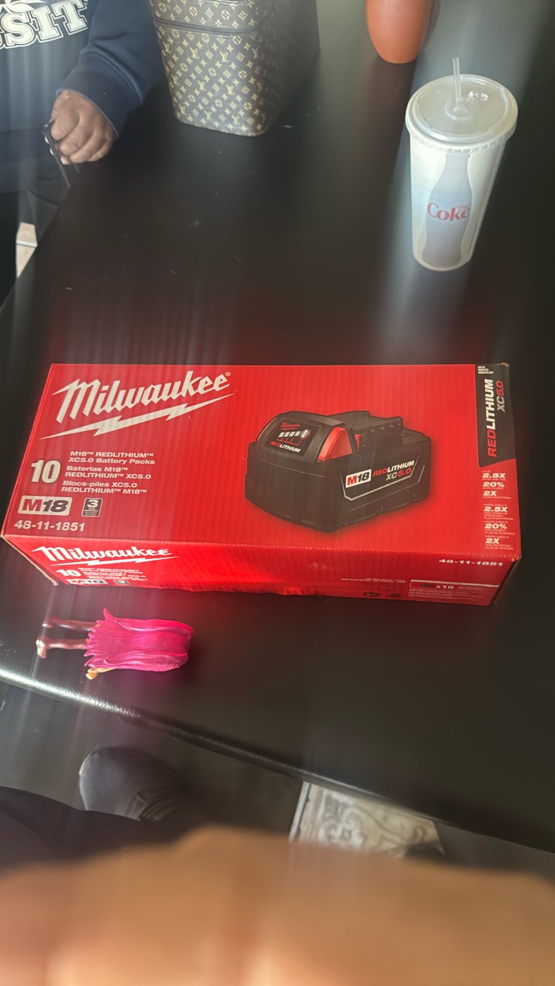 Milwaukee M18 Red lithium Xc 5.0 Batteries (10)