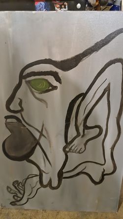 Big mouth, oil painting